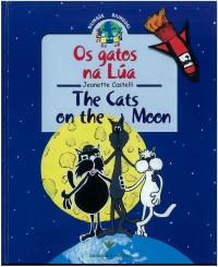 Portada de Os gatos na Lúa. The Cats on the Moon