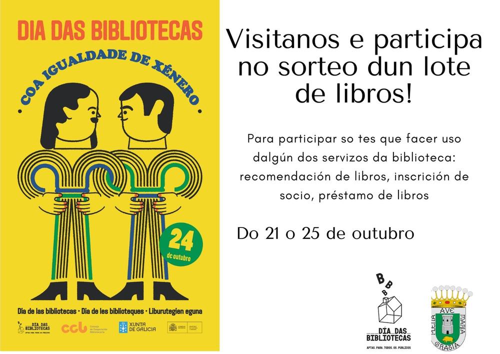 Cartaz DiaBibliotecas Igualdade Xenero Insua Bermudez Biblioteca Vilalba
